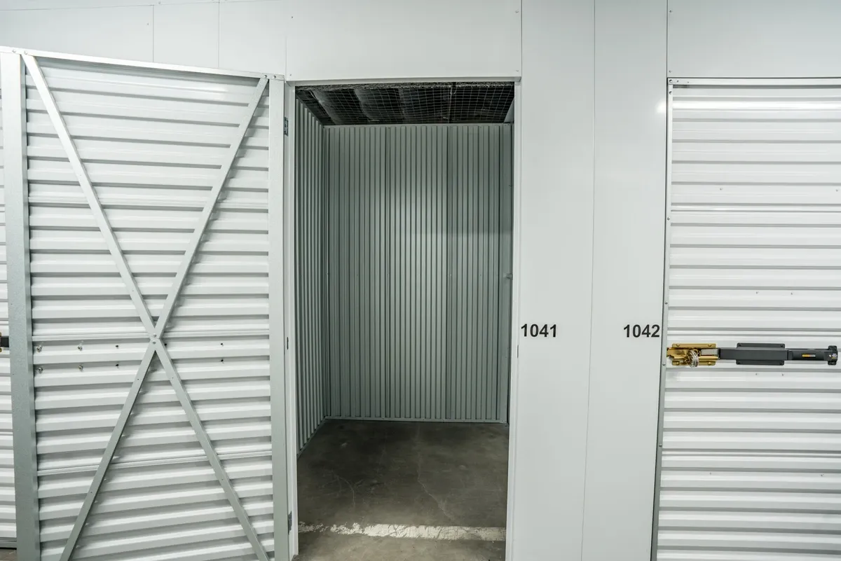 Interior of U-Stor-It self storage facility.