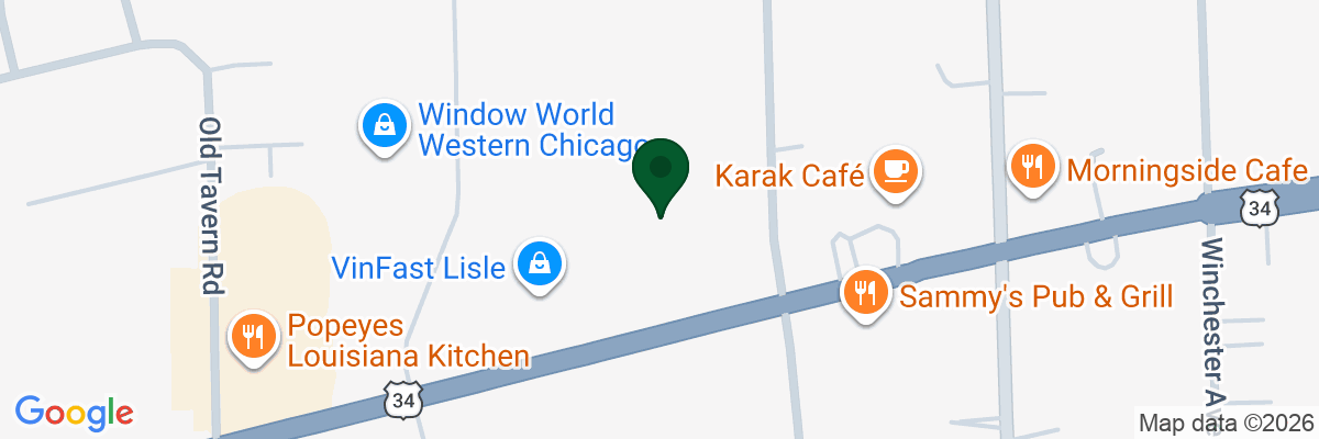 Map showing facility locations