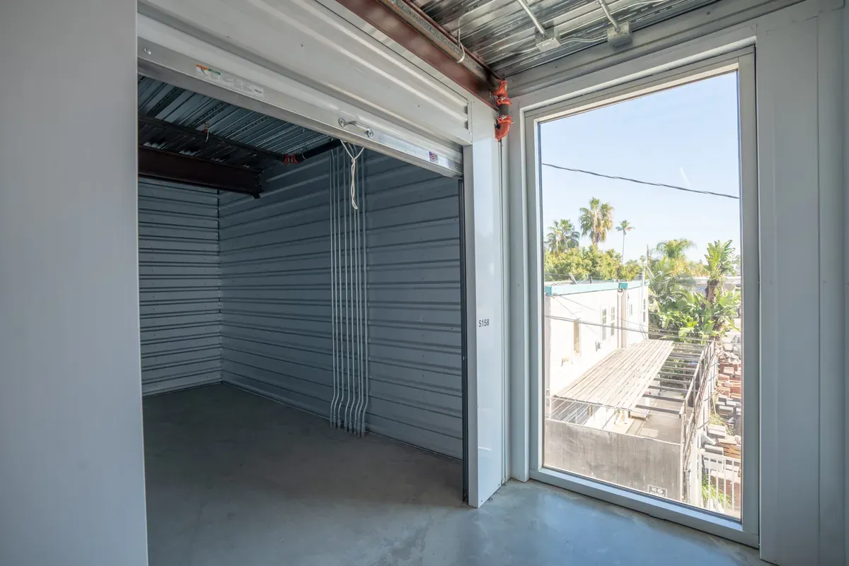 Interior view of indoor storage unit at U-Stor-It.